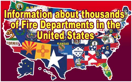 Map of all the USA Fire Departments and Fire Stations